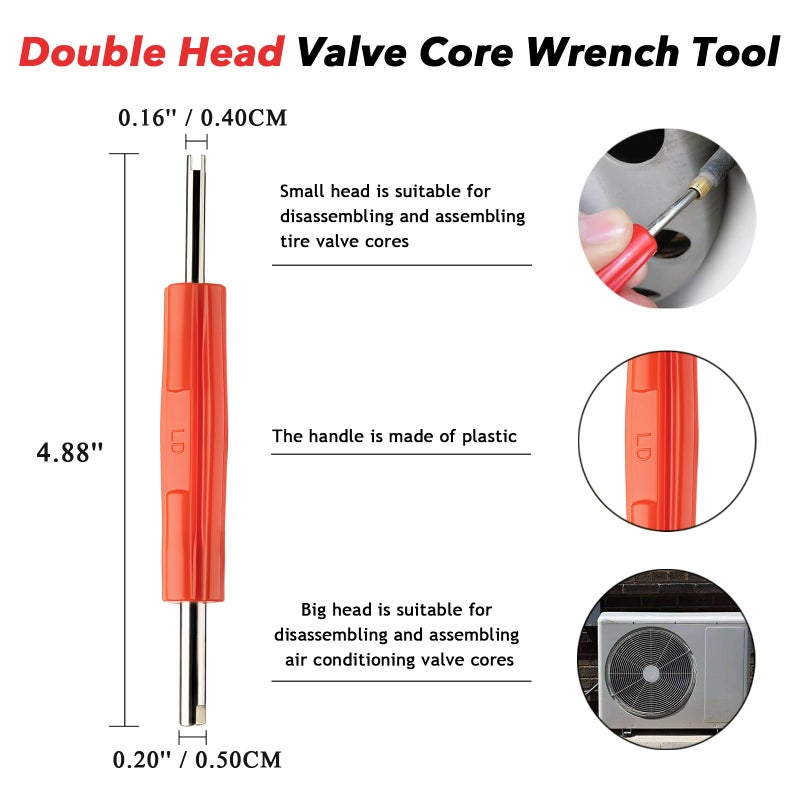 ROSY PIXEL Diking R134A R12 A/C HVAC Air Conditioner Schrader Valve Stem Core Remover Tool (Remover Tool) - Image 5